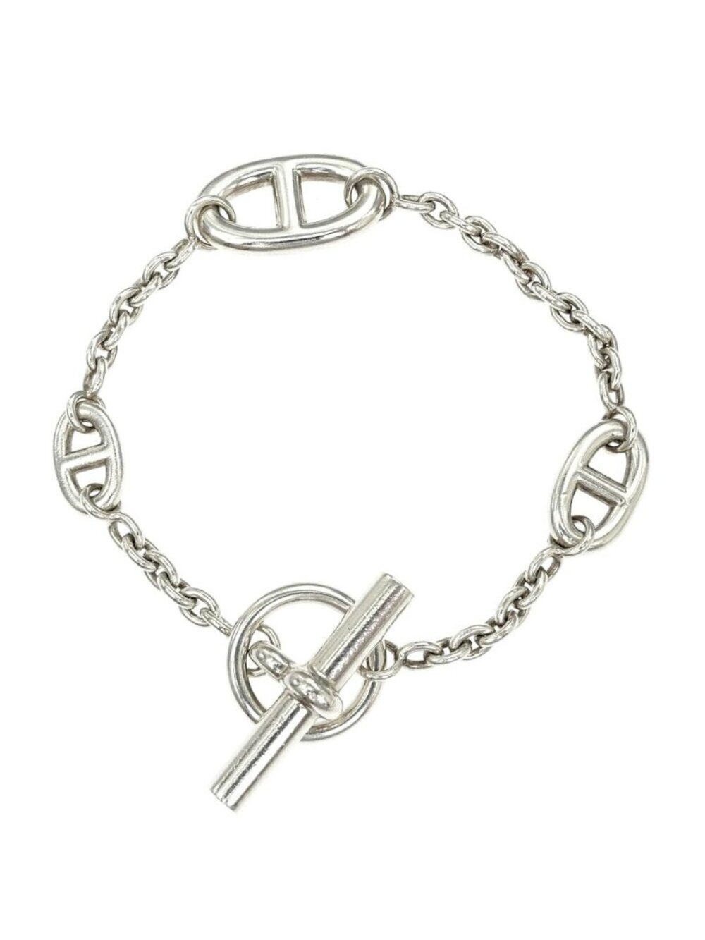 Hermes Bracelet Farandole LG Chaine D'ancre Silver